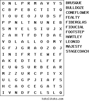 Printable Word search Puzzle